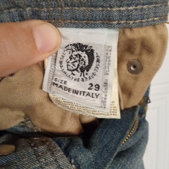 Diesel Light Wash Cotton 5 Pocket Straight Leg Denim Jeans Size 29 - Picture 7 of 9